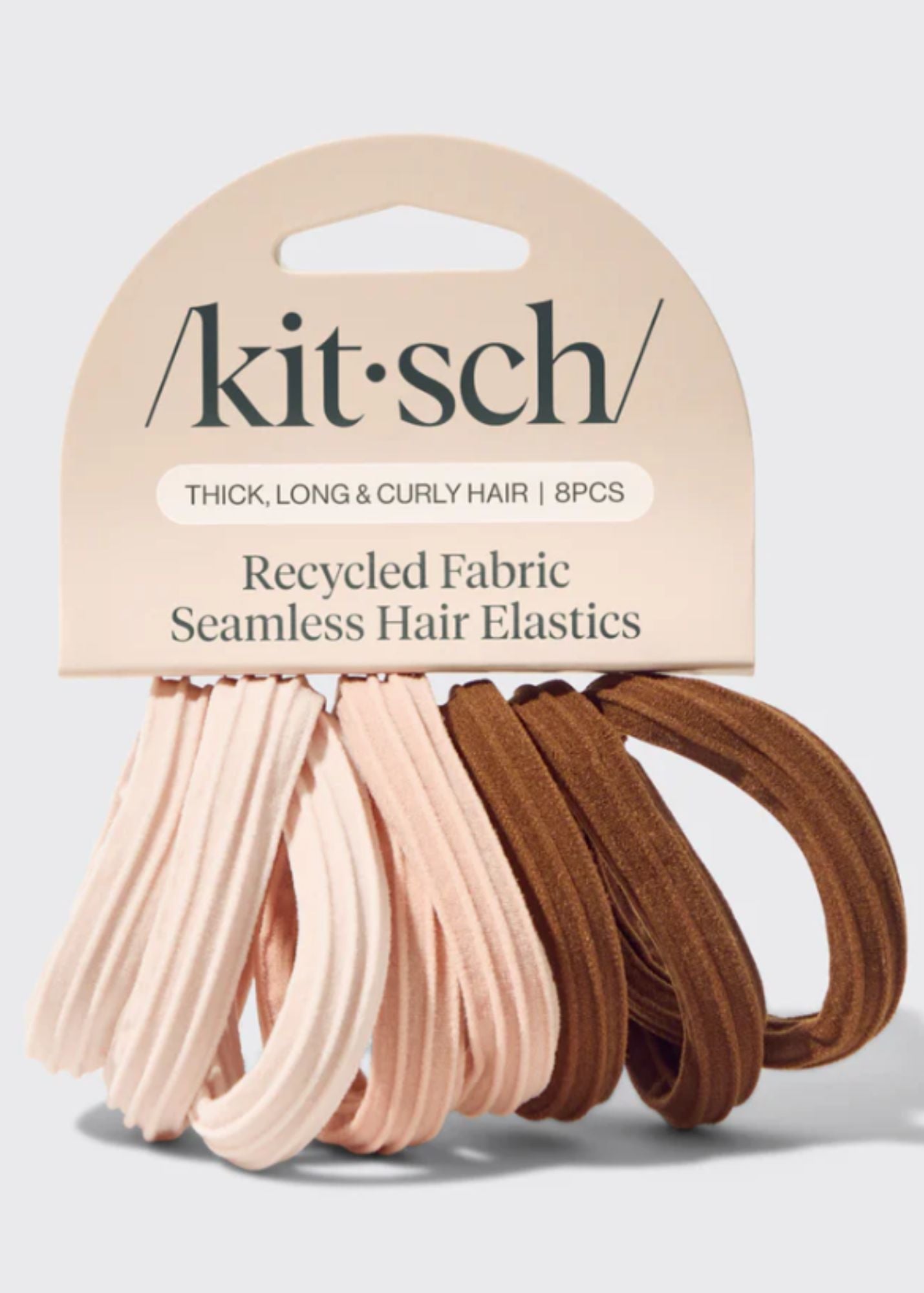 KITSCH™ Recycled Seamless Hair Elastics 8pc Set Accessories
