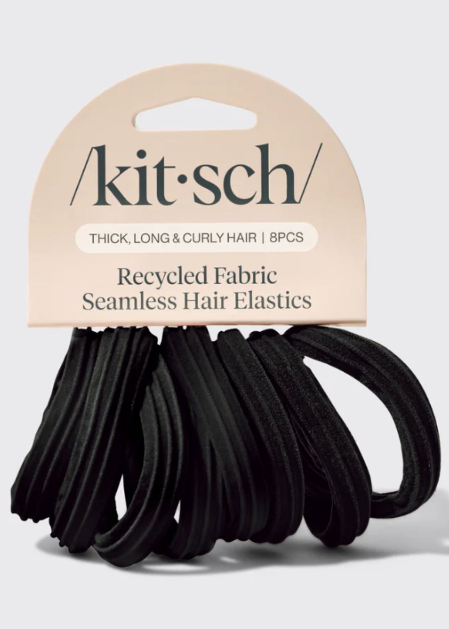 KITSCH™ Recycled Seamless Hair Elastics 8pc Set Accessories