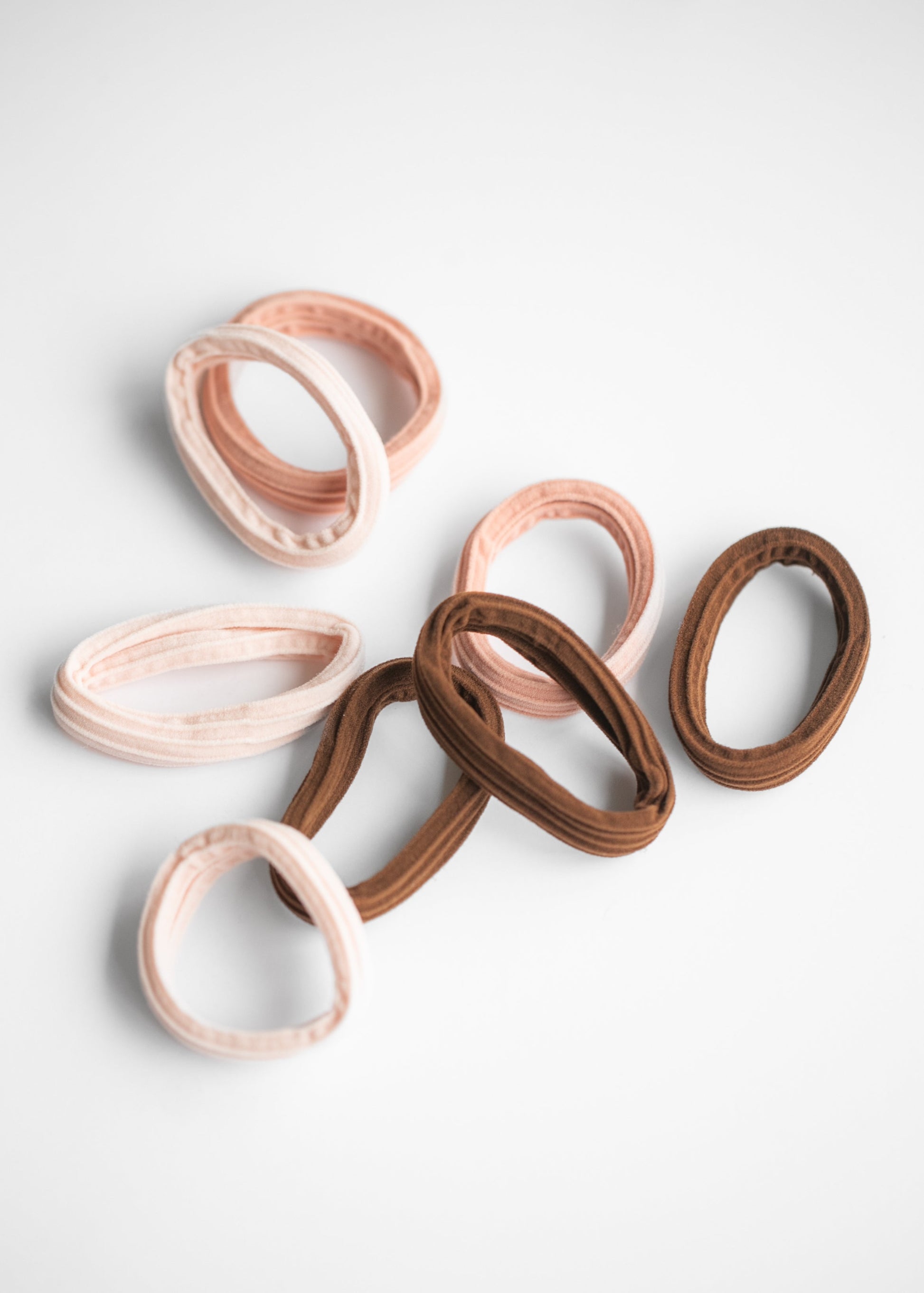 KITSCH™ Recycled Seamless Hair Elastics 8pc Set Accessories Rosewood