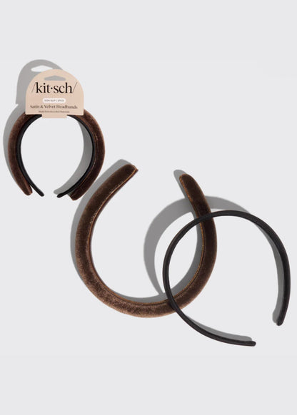 Kitsch™ Satin & Velvet Headband 2 pc Accessory