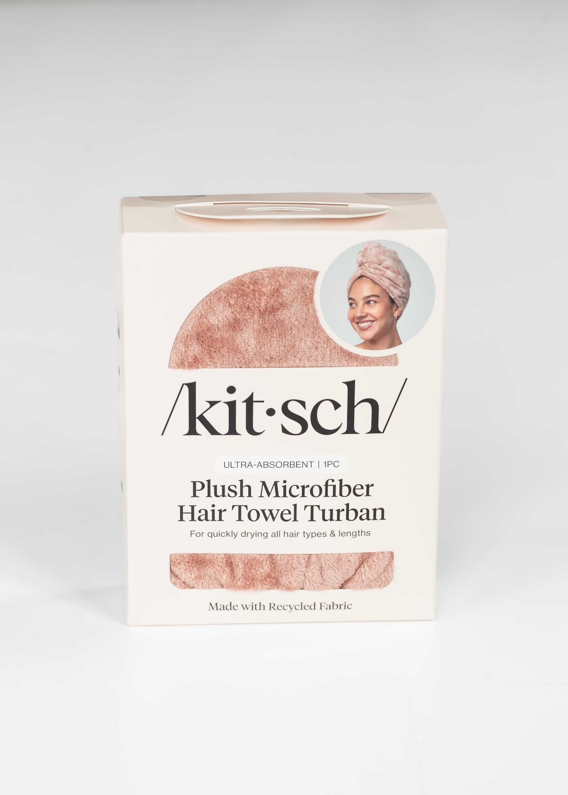 Kitsch™ Terracotta Plush Microfiber Hair Towel FF Home + Lifestyle