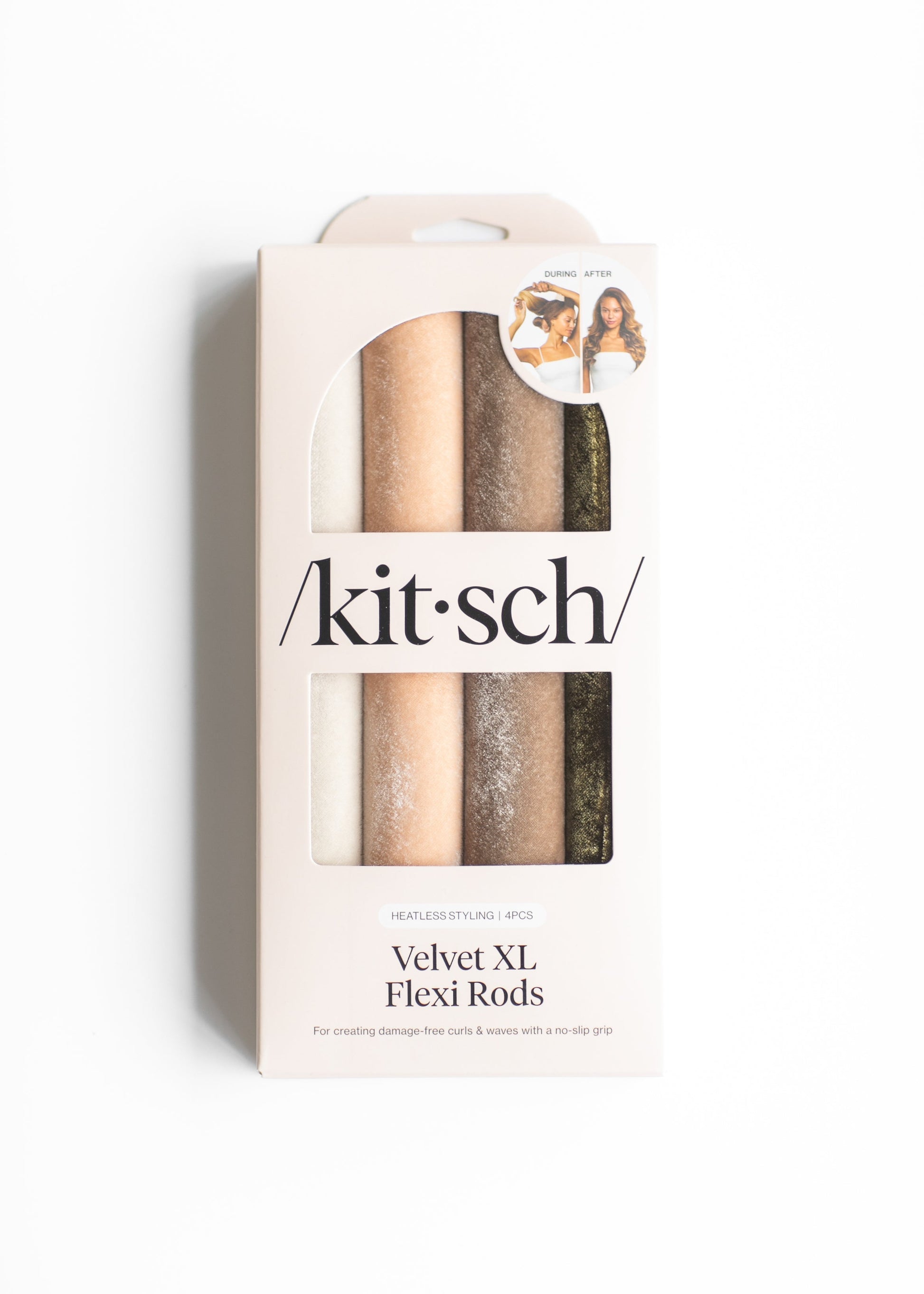 KITSCH™ Velvet XL Flexi Rods 4pc Set Accessories