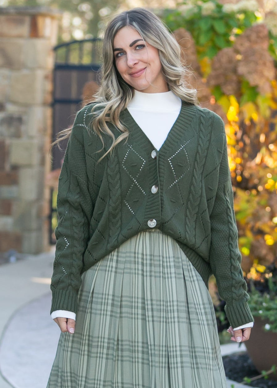 Knit Button Up Cardigan FF Layering Essentials