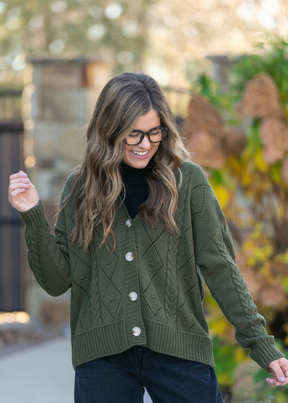 Knit Button Up Cardigan FF Layering Essentials