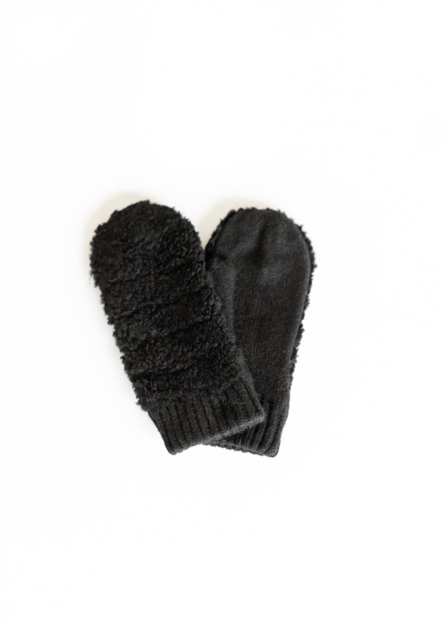 Knit Cuff Sherpa Mitten Accessories