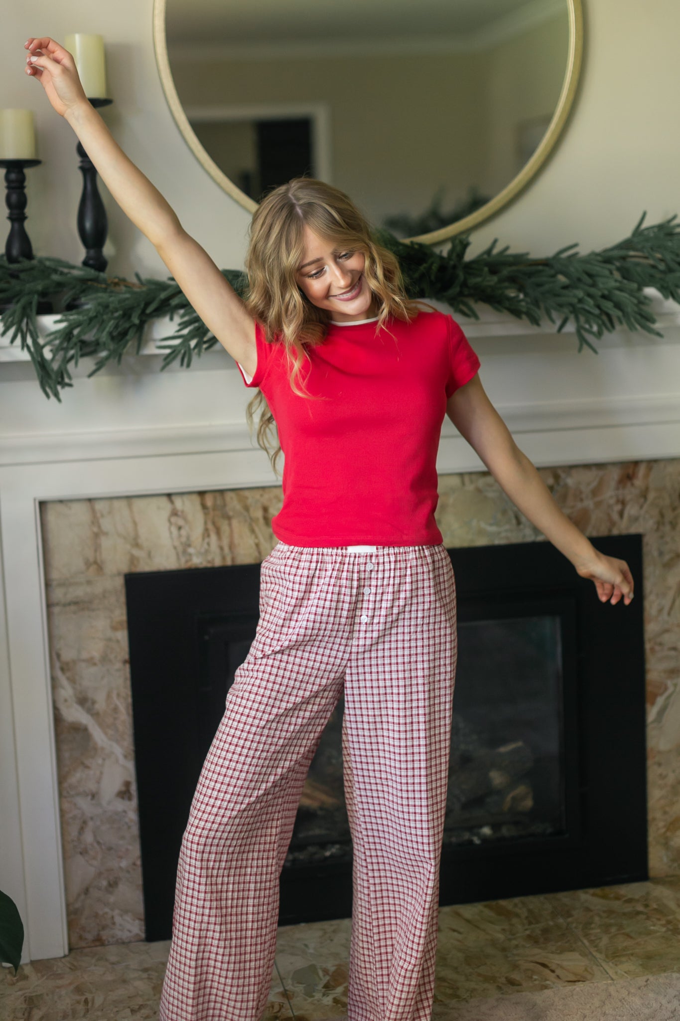 Knit Short Sleeve Baby Tee FF Tops