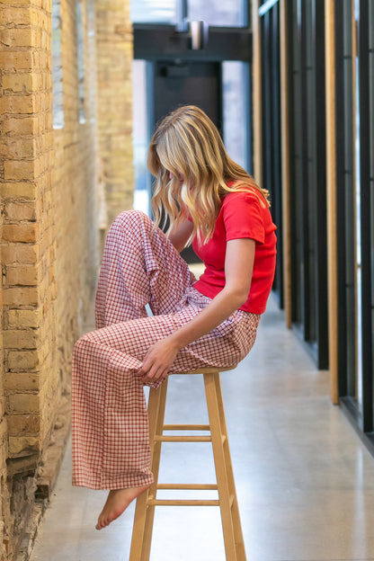 Knit Short Sleeve Baby Tee FF Tops