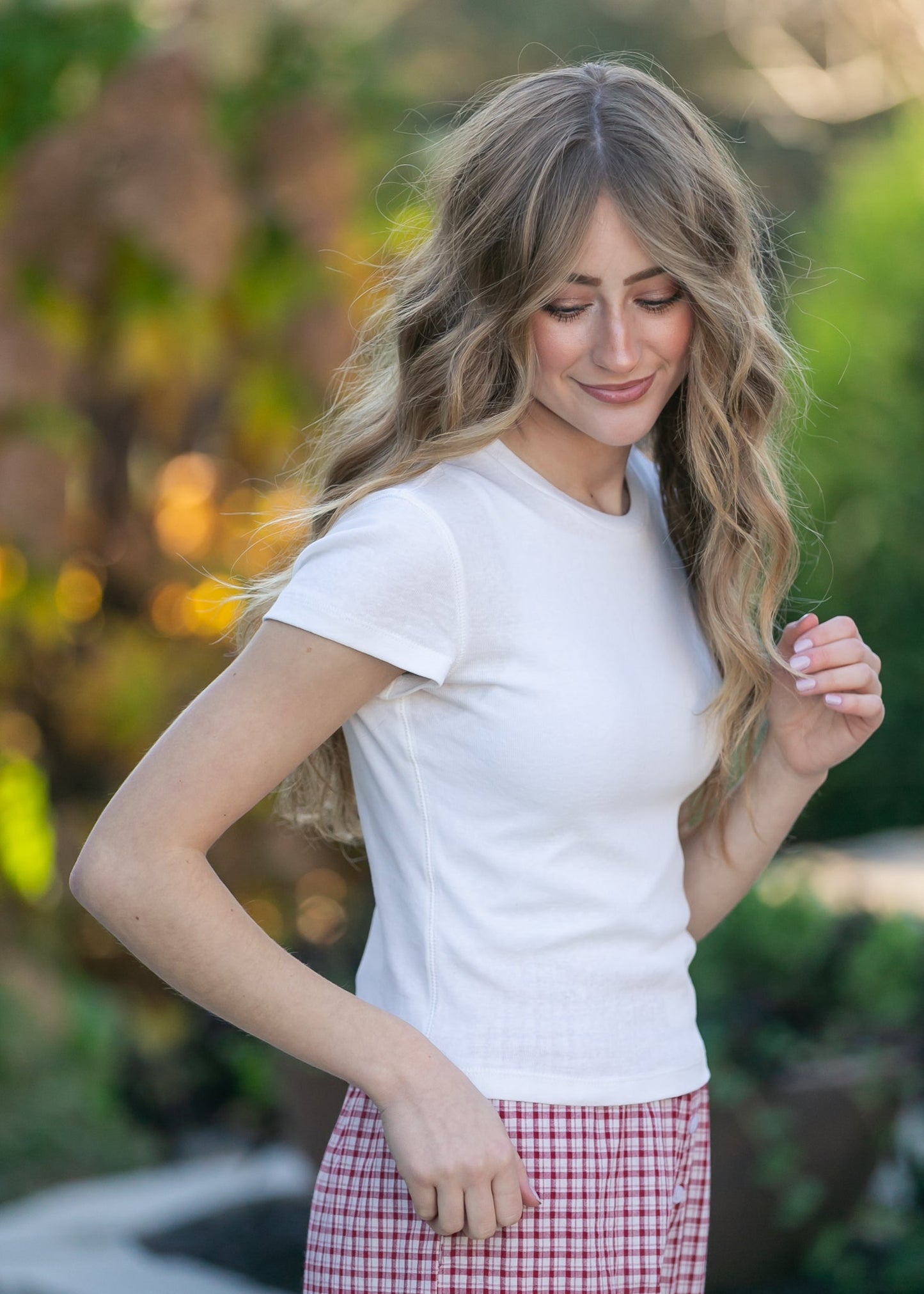 Knit Short Sleeve Baby Tee FF Tops