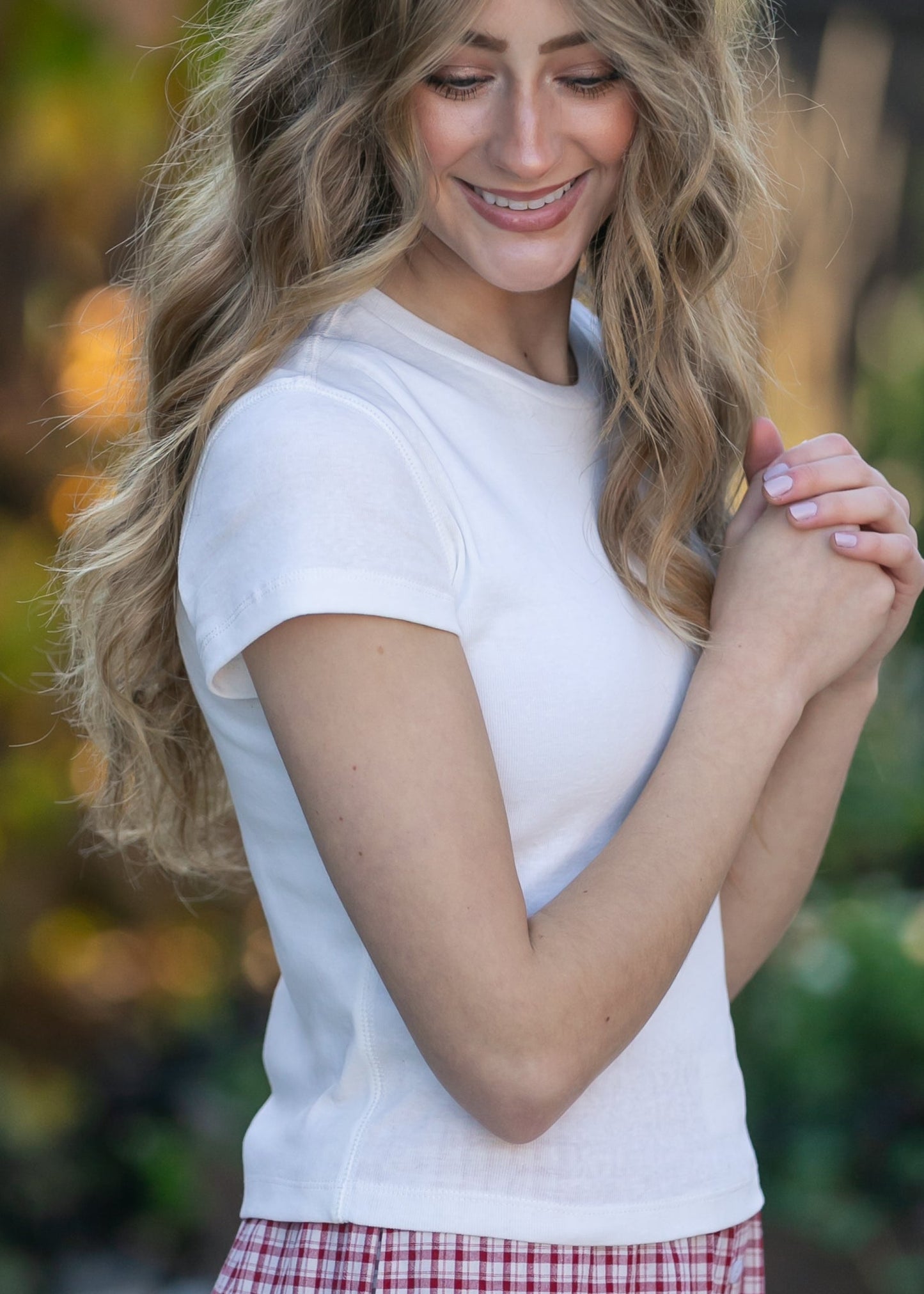 Knit Short Sleeve Baby Tee FF Tops