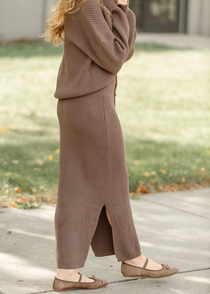 Knit Sweater Maxi Skirt FF Skirts