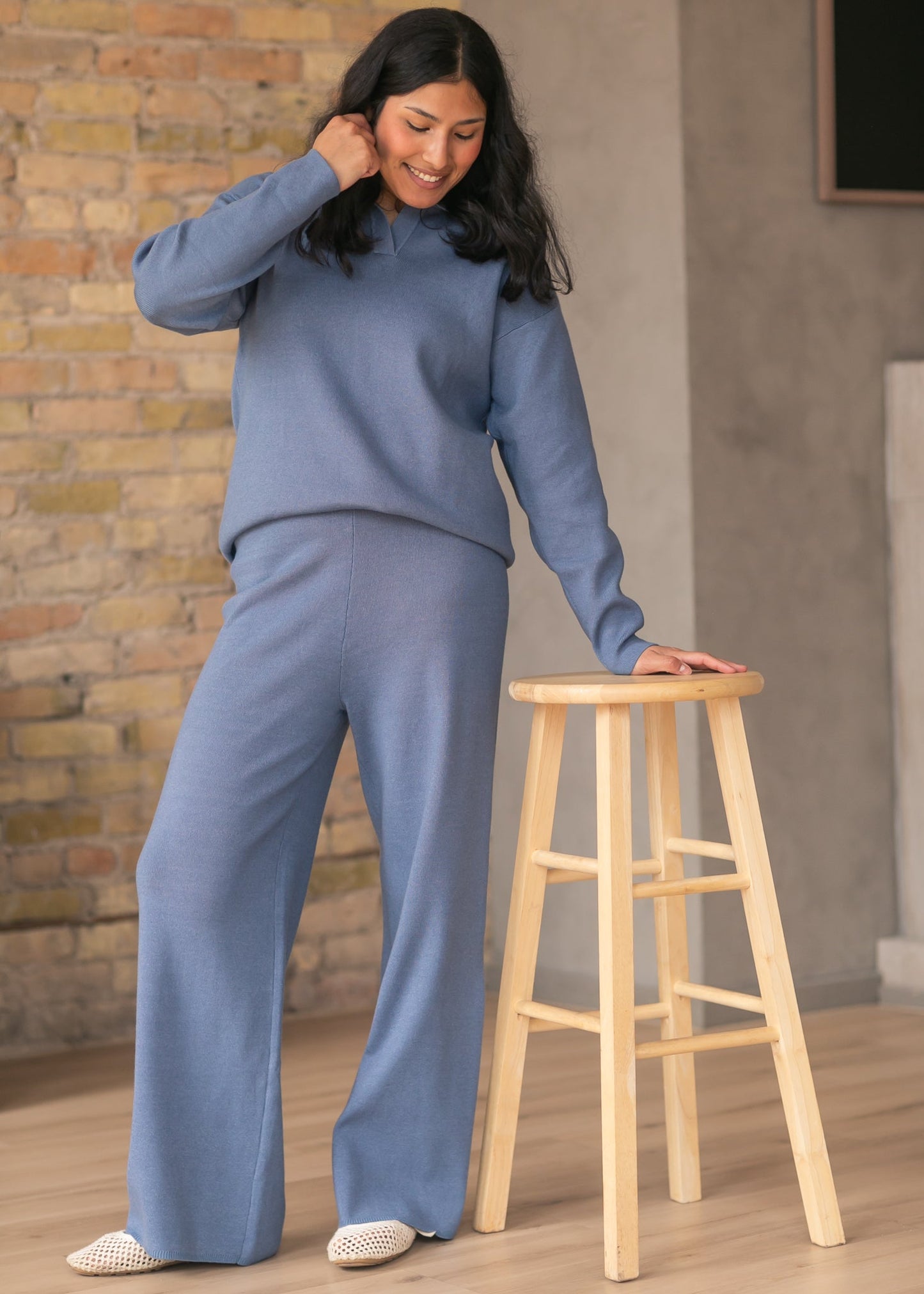 Knit Sweater Pants FF Pants