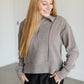 Kristine Ribbed Half Zip Top FF Tops