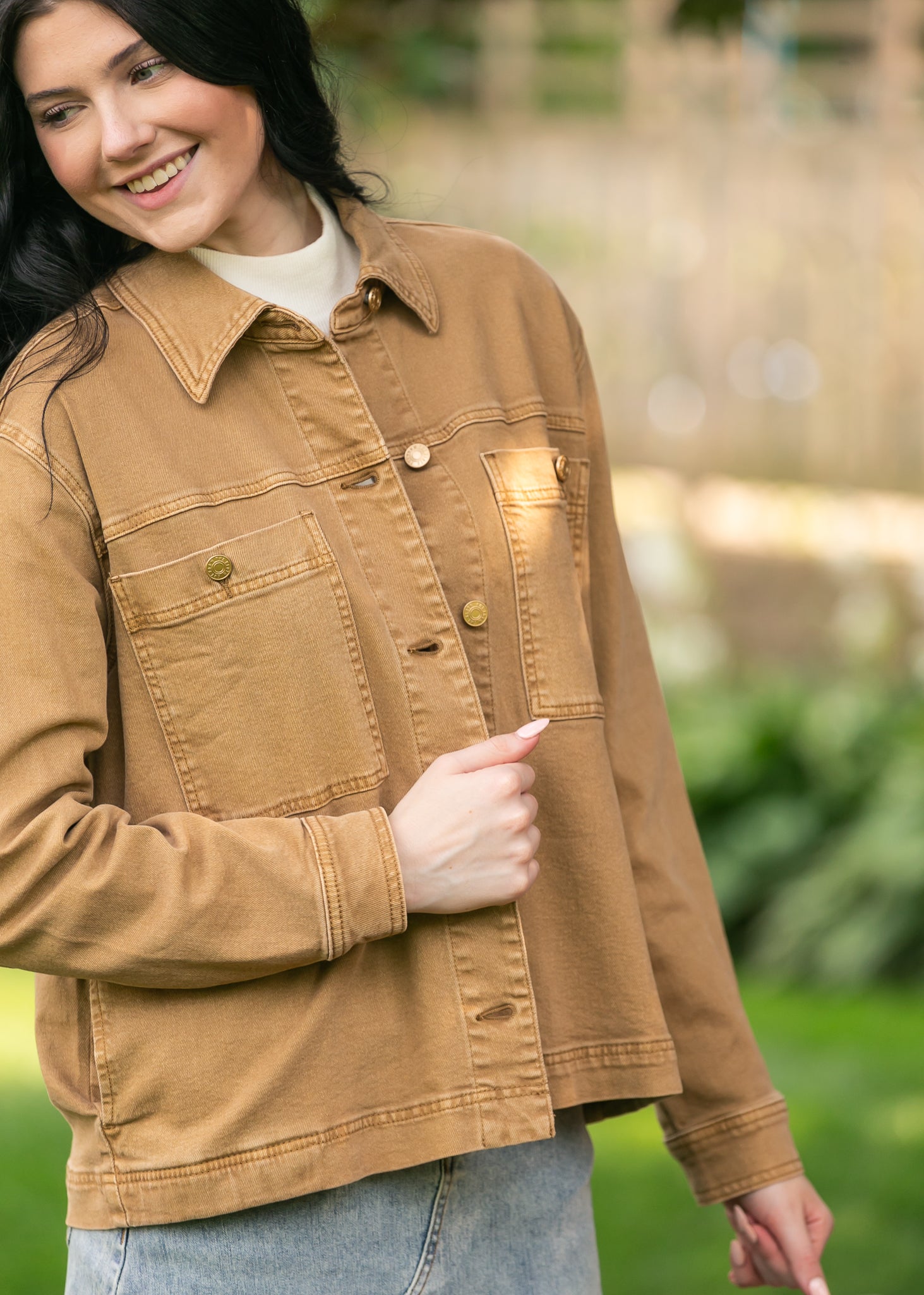 Kut From the Kloth® Barb Carmel Jacket FF Layering Essentials
