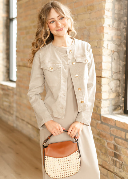 KUT from the Kloth® Camille Button Front Jacket FF Tops