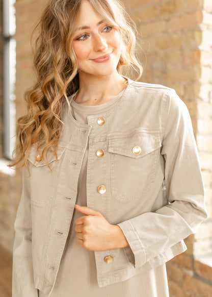 KUT from the Kloth® Camille Button Front Jacket FF Tops