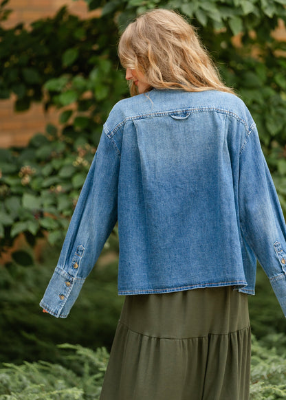 KUT from the Kloth® Gertie Button Front Top FF Layering Essentials