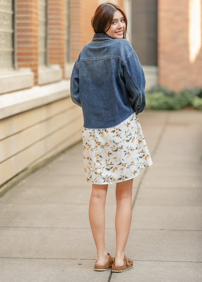 Kut from the Kloth® Lana Raw Hem Denim Jacket FF Tops