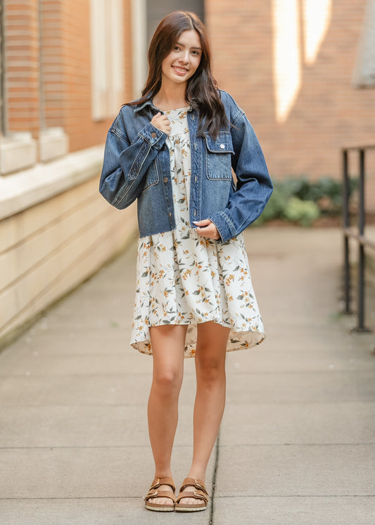 Kut from the Kloth® Lana Raw Hem Denim Jacket FF Tops