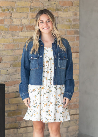Kut from the Kloth® Lana Raw Hem Denim Jacket FF Tops
