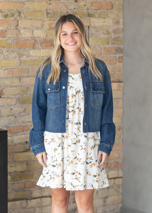 Kut from the Kloth® Lana Raw Hem Denim Jacket FF Tops