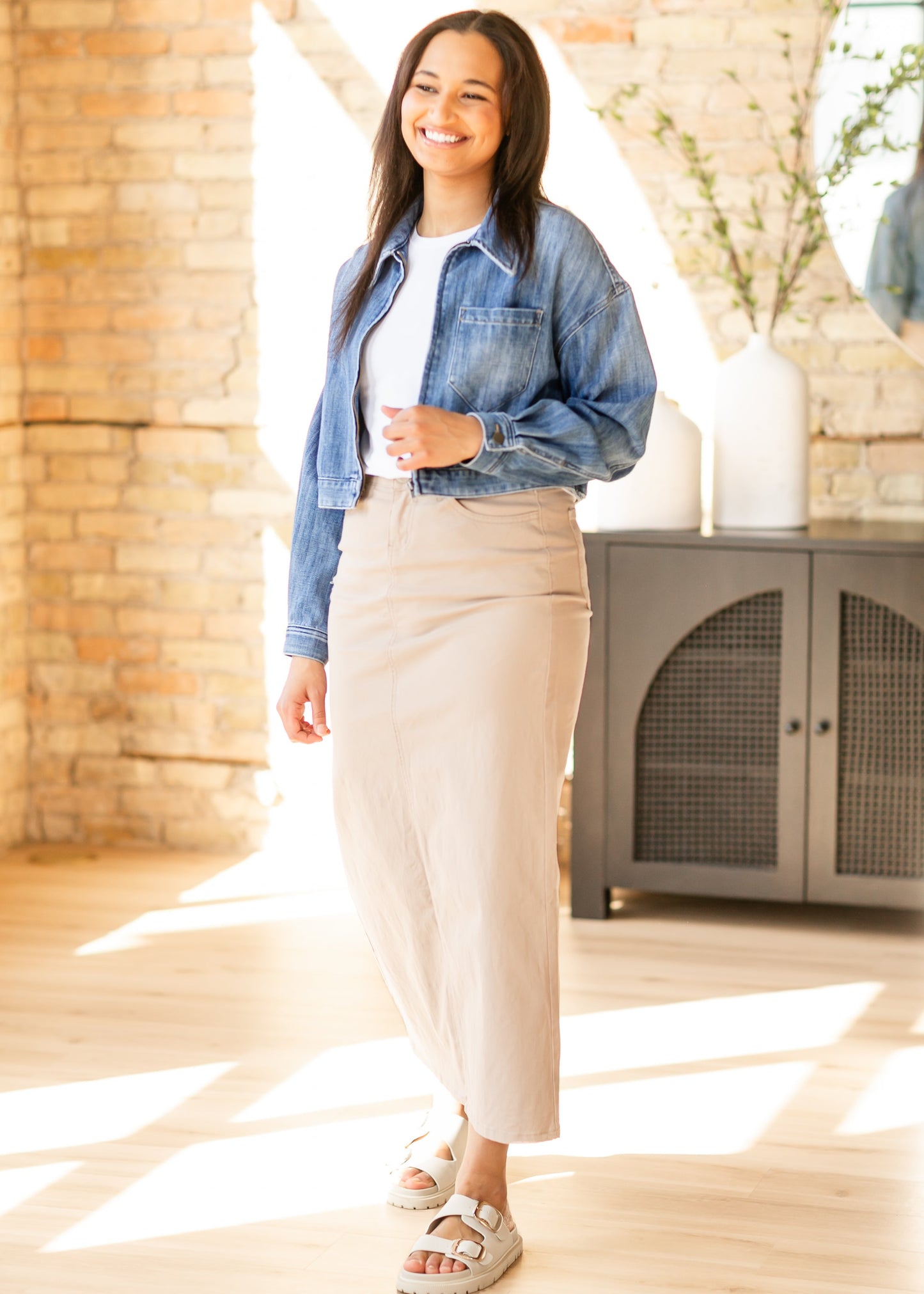 KUT from the Kloth® Luna Oversized Crop Zip Front Jacket FF Tops