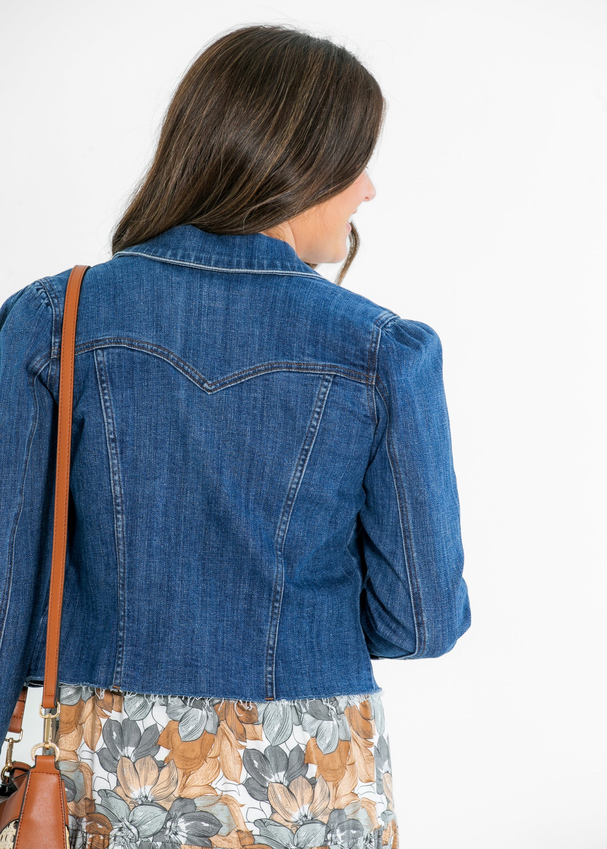 Kut from the Kloth® Shaya Crop Denim Jacket FF Tops