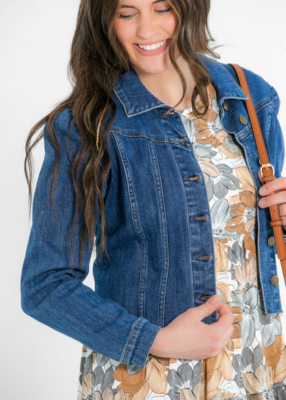 Kut from the Kloth® Shaya Crop Denim Jacket FF Tops