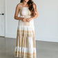 Kyara Smocked Sleeveless Maxi Dress FF Dresses Cream / XS