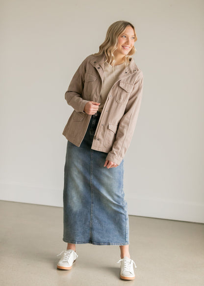 Kyra Long Denim Skirt IC Skirts