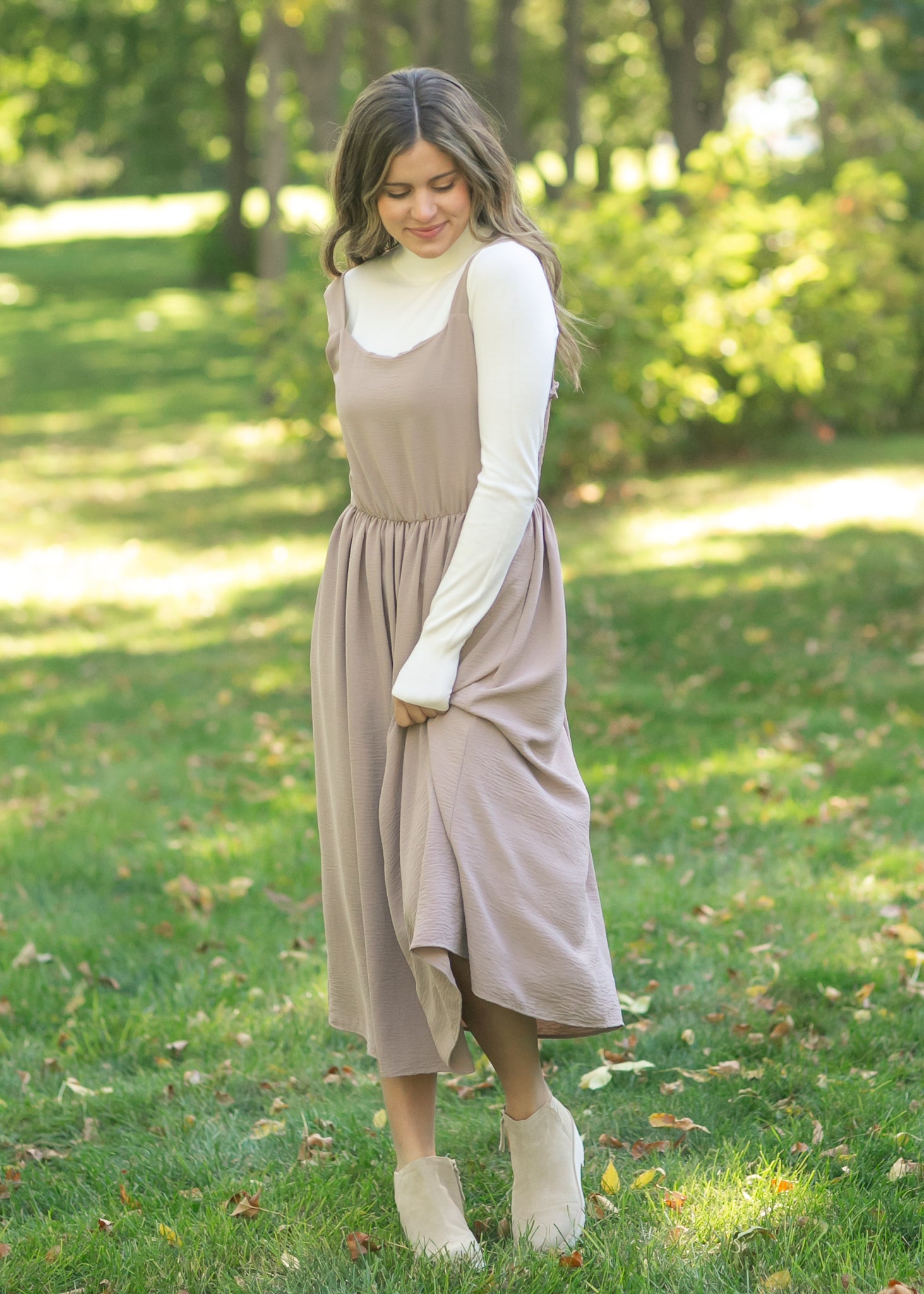 Laken Smocked Back Midi Dress IC Dresses