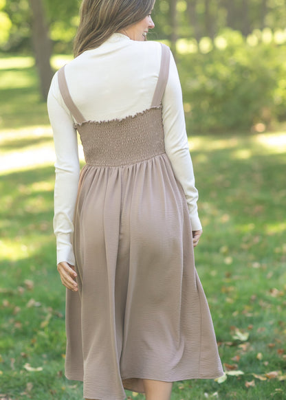 Laken Smocked Back Midi Dress IC Dresses