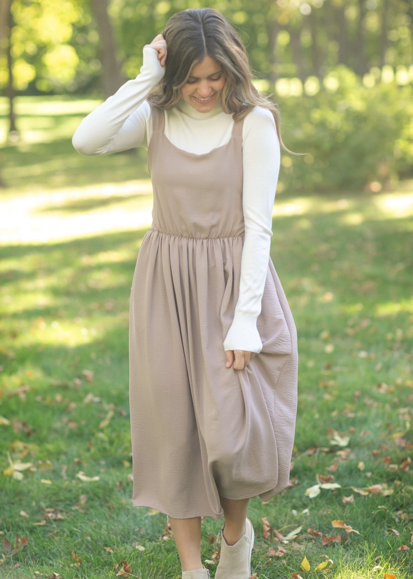 Laken Smocked Back Midi Dress IC Dresses