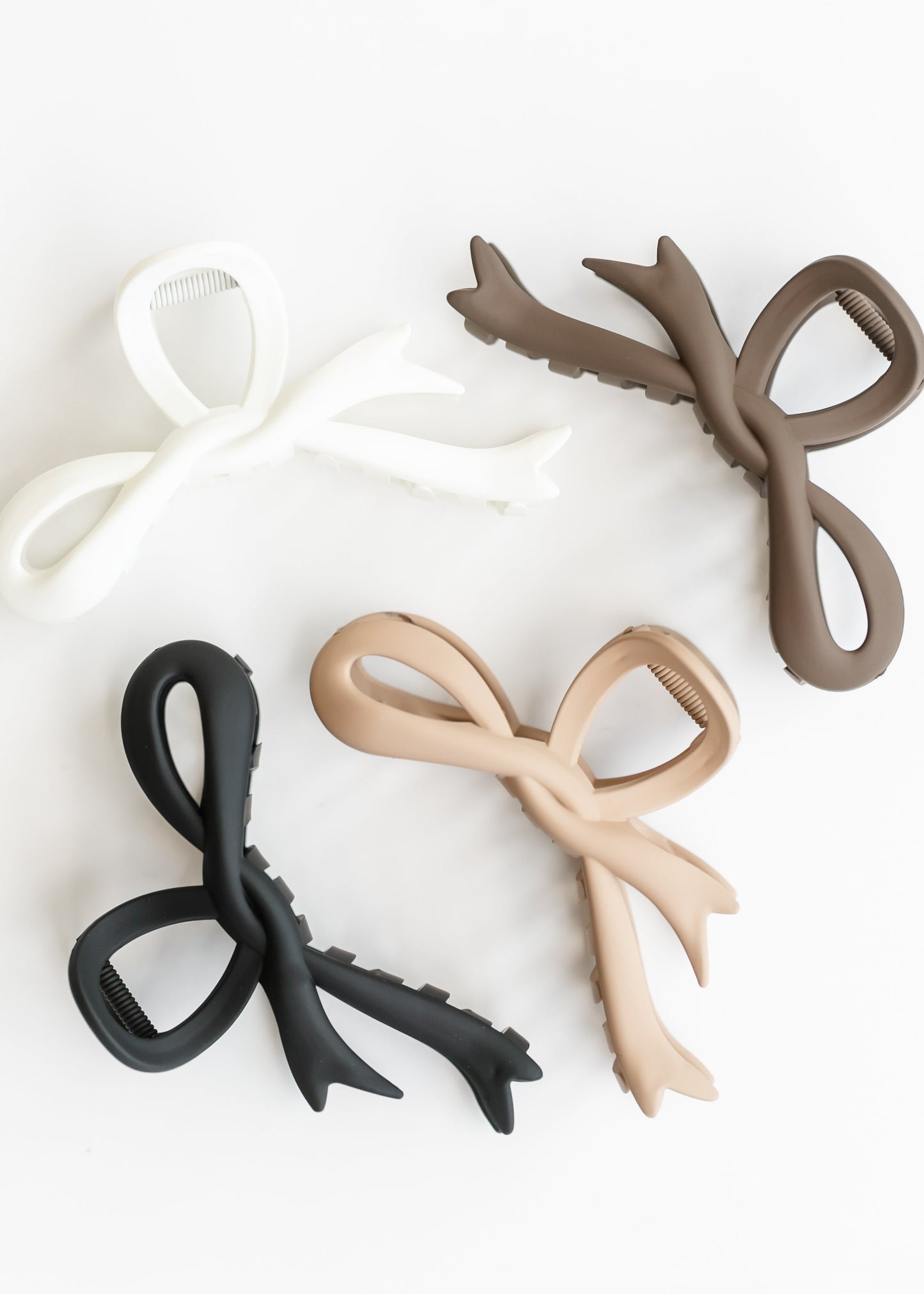 Large Bow Matte Hair Clip Accessories