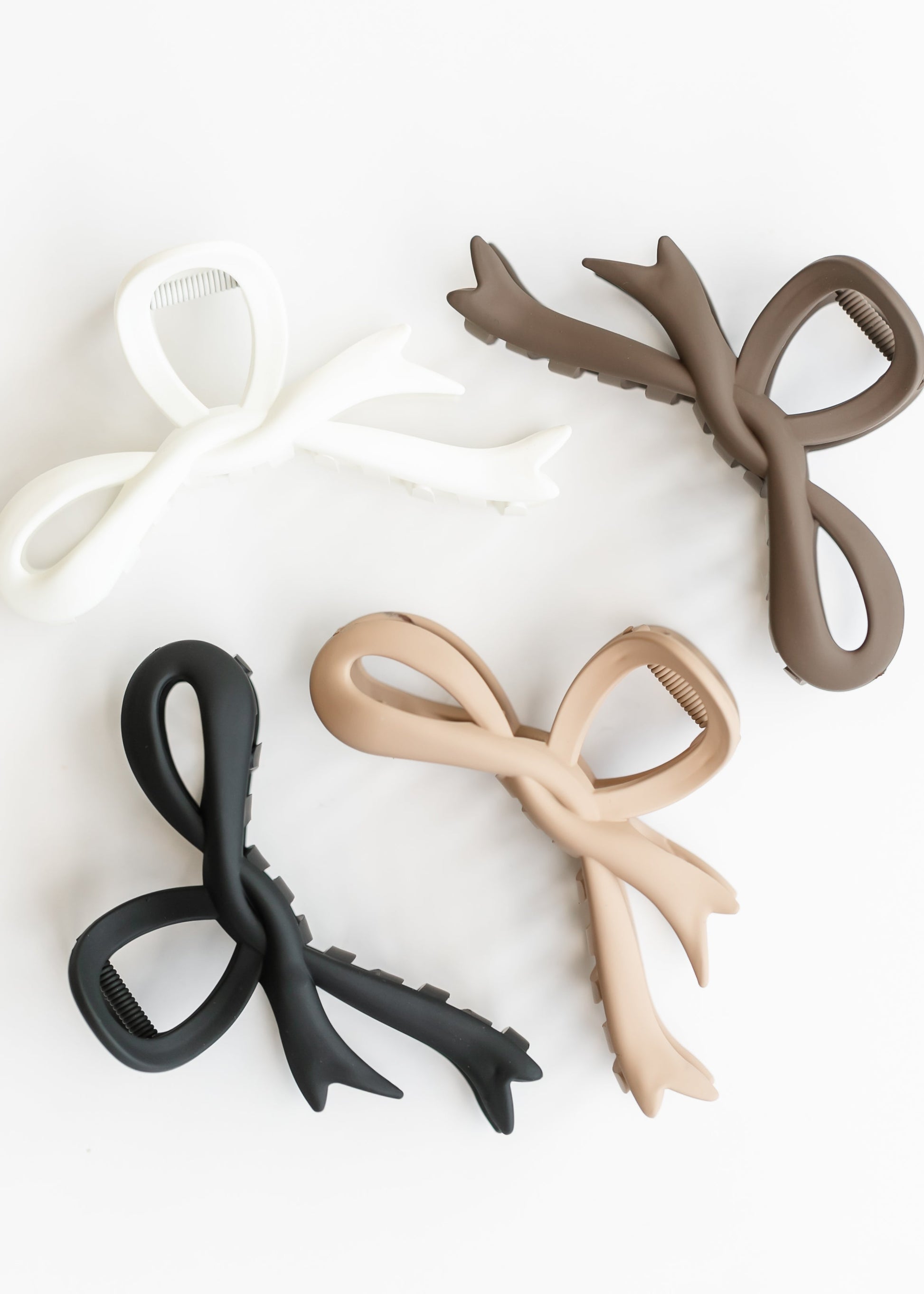 Large Bow Matte Hair Clip Accessories