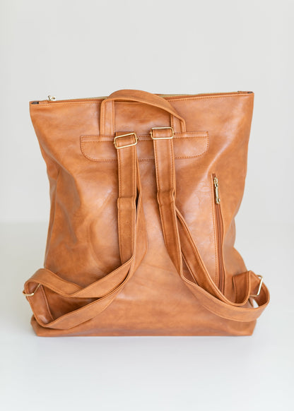 Large Vegan Leather Backpack Accessories