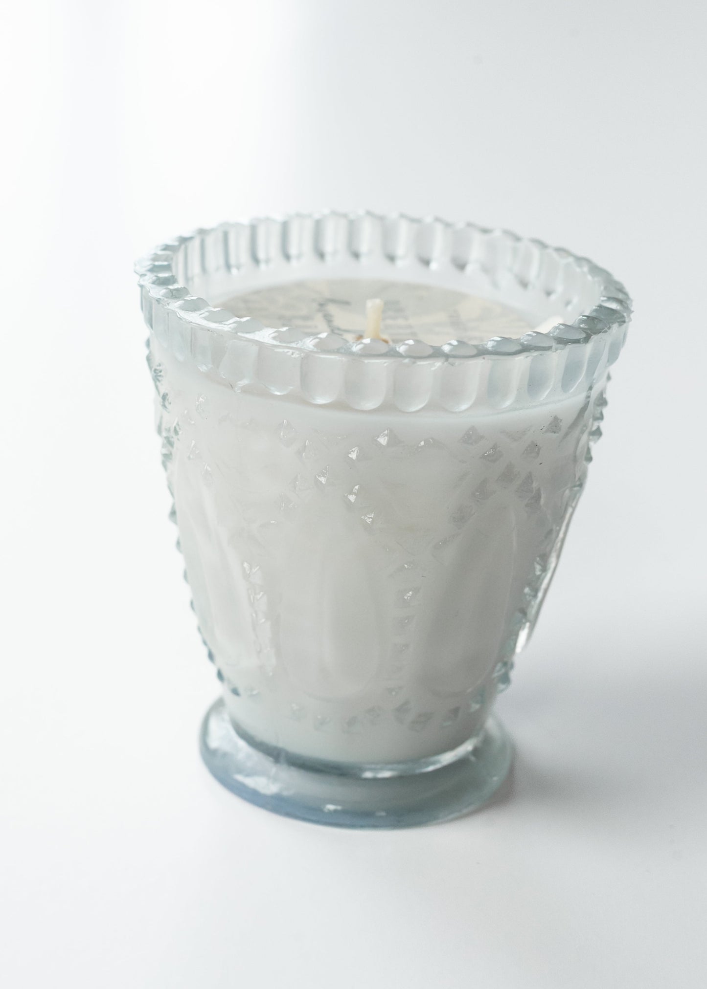 Lavender Vanilla Pressed Glass Candle FF Home + Lifestyle