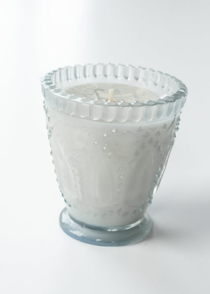 Lavender Vanilla Pressed Glass Candle FF Home + Lifestyle