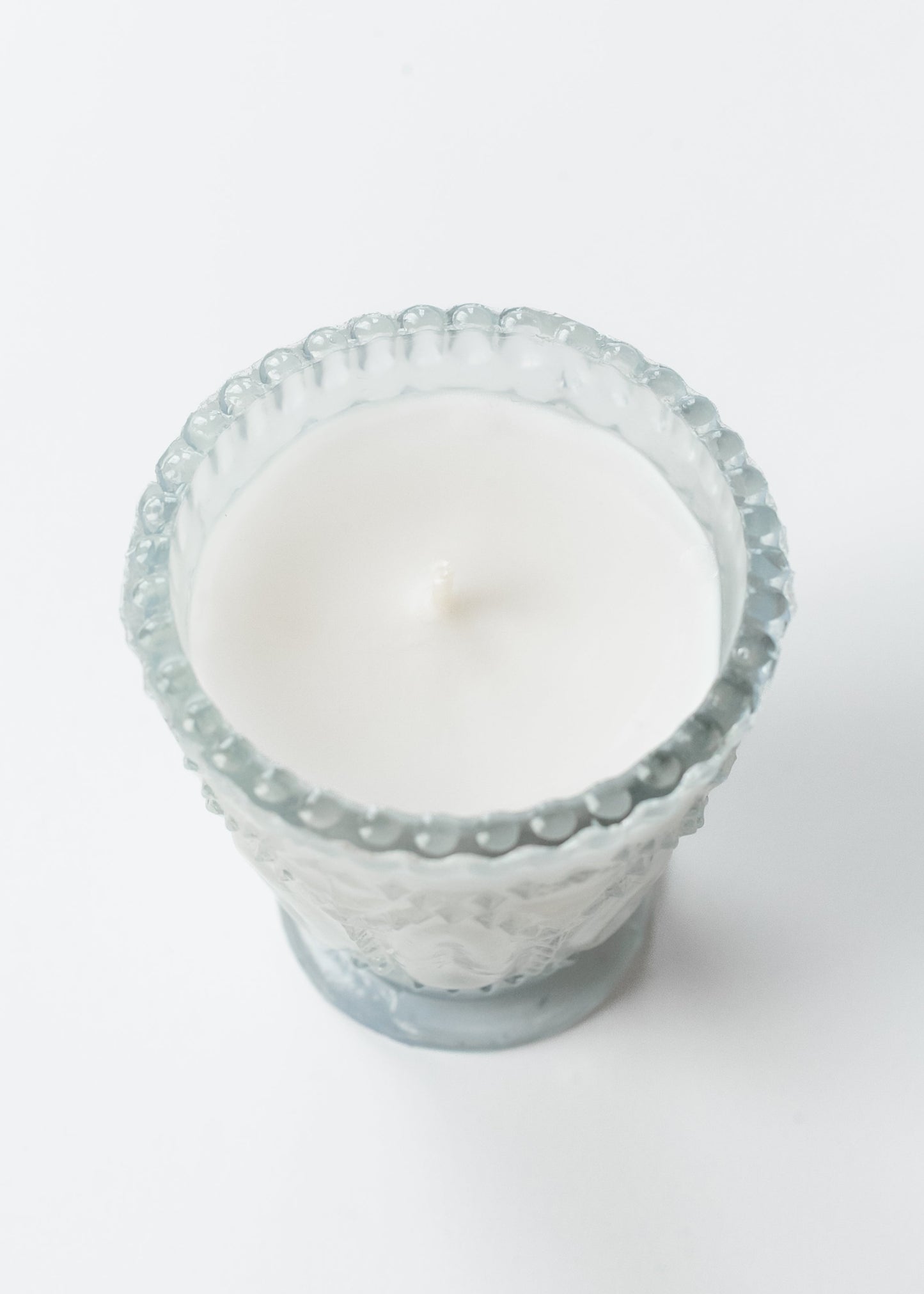 Lavender Vanilla Pressed Glass Candle FF Home + Lifestyle