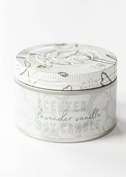 Lavender Vanilla Small Tin Candle FF Home + Lifestyle