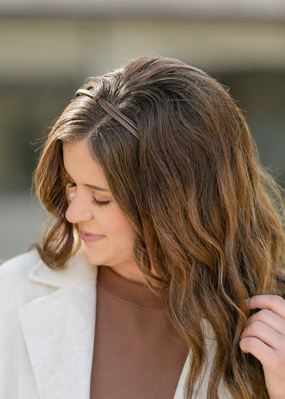Leather Knot Headband Accessories