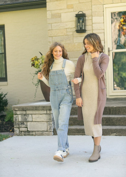 Light Wash Denim Overalls FF Pants