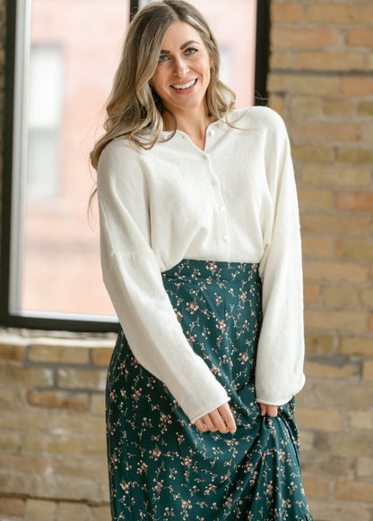 Lightweight Button Up Knit Cardigan FF Layering Essentials