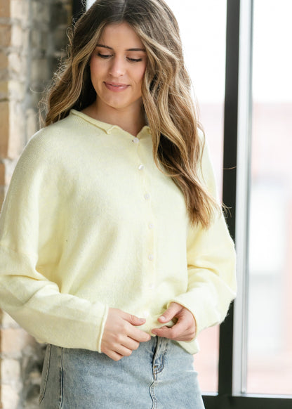 Lightweight Button Up Knit Cardigan FF Layering Essentials