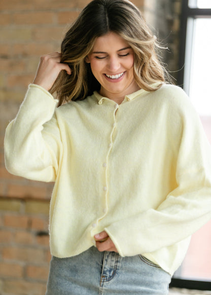 Lightweight Button Up Knit Cardigan FF Layering Essentials