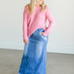 Lightweight Crewneck Pullover Sweater FF Tops