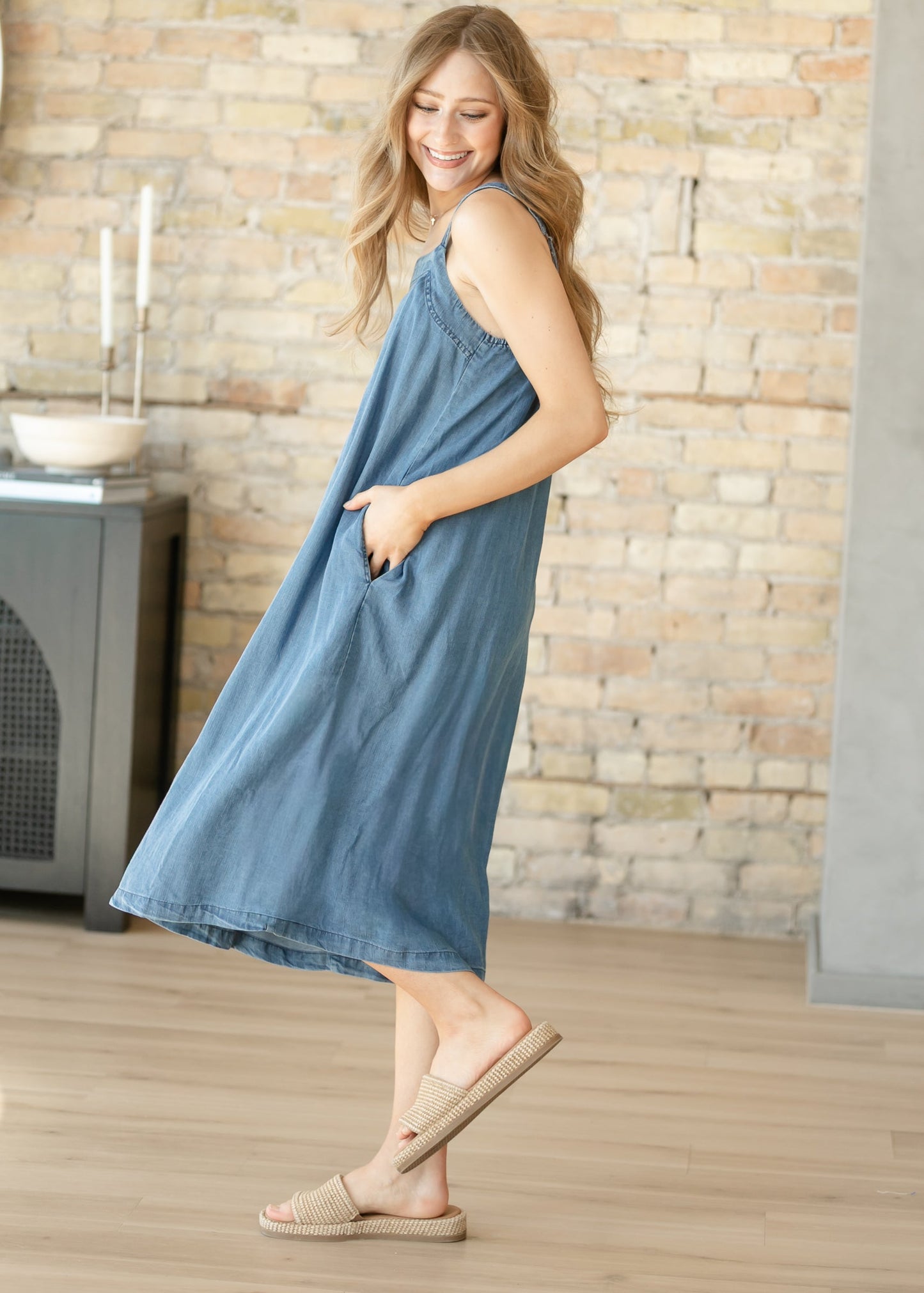 Lightweight Tencel Tank Maxi Dress FF Dresses