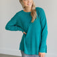 Lightweight Waffle Crewneck Sweater FF Tops