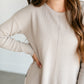 Lightweight Waffle Crewneck Sweater FF Tops