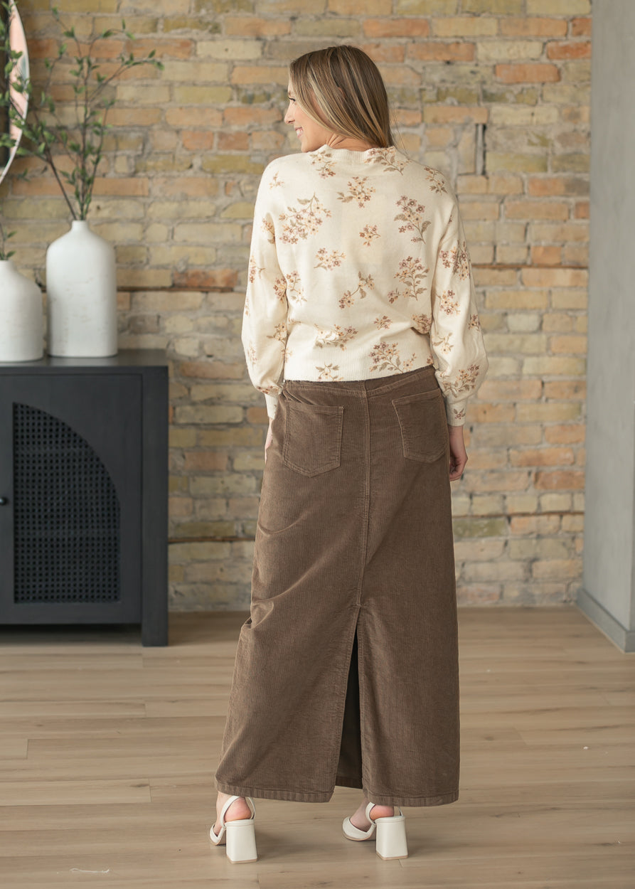 Lila Floral Knit Sweater IC Tops