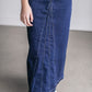 Linda Dark Denim A-Line Long Denim Skirt IC Skirts